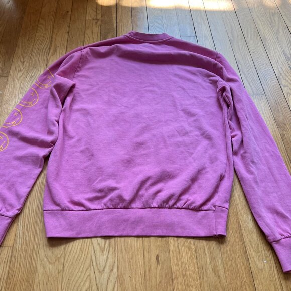Nirvana Size M Pink Pullover Long Sleeve Crew Neck Sweatshirt - Picture 8 of 10